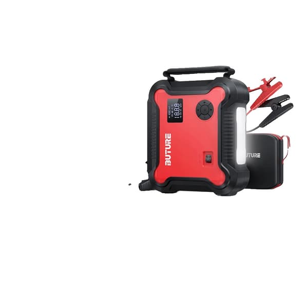 Auton käynnistysakku, 3500A huippuvirta, 26800mAh virtapankki, integroitu ilmakompressori