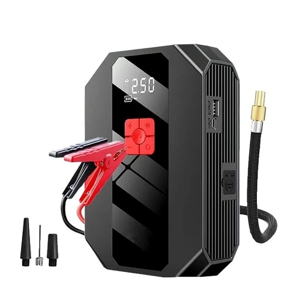Aloituslaite, 1200A Huippuvirta, 26800mAh Power Bank,Harmaa
