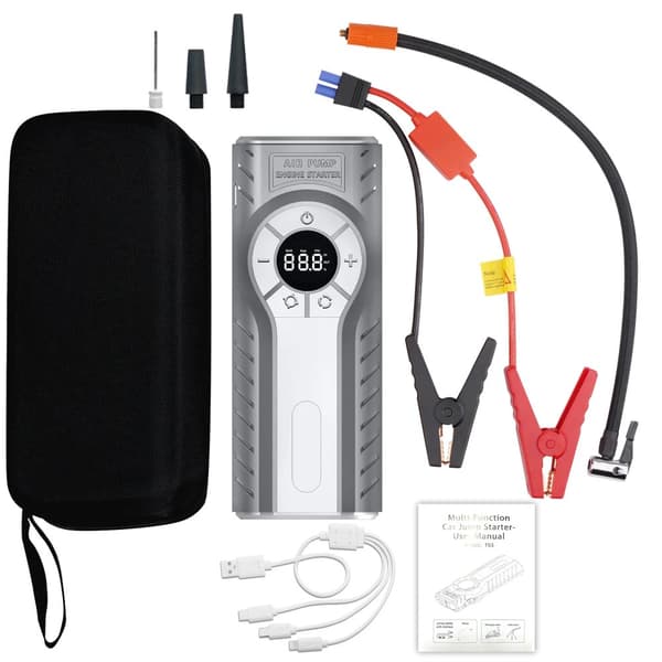 Auton käynnistysakku, 2500A huippuvirta, 22000mAh akku,2500A 22000mAh