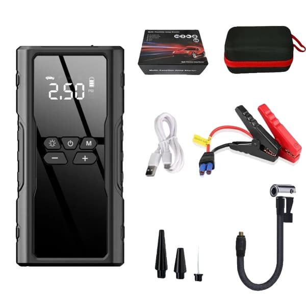 Bil Jump Starter, Luftkompressor, Bærbar Power Bank,Sæt Menu B