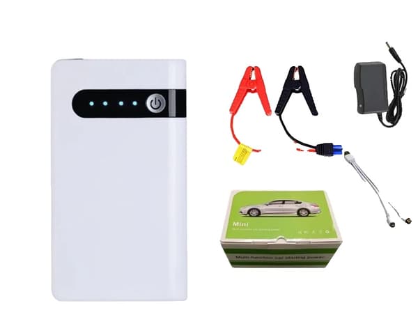 Kannettava auton akkujen käynnistin, 6500mAh kapasiteetti, monipuoliset latausvaihtoehdot,Asetettu menu A