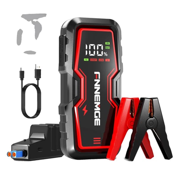 6000A Bil Jump Starter, Kraftfuld Peak Strøm, Intelligente Sikkerhedsfunktioner, Alsidig Power Bank