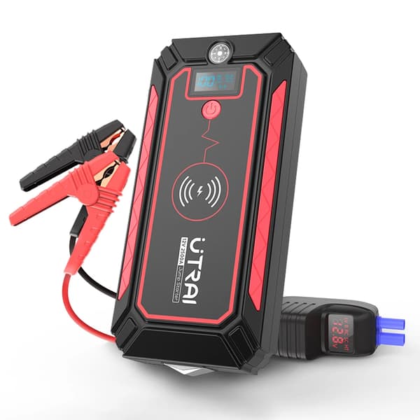 UTRAI Jump Starter, 6000A, Digitaalinen näyttö,2500A Punainen