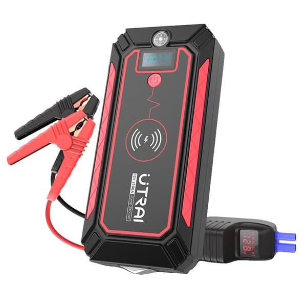 UTRAI Jump Starter, 6000A, Digitaalinen näyttö,2500A Punainen