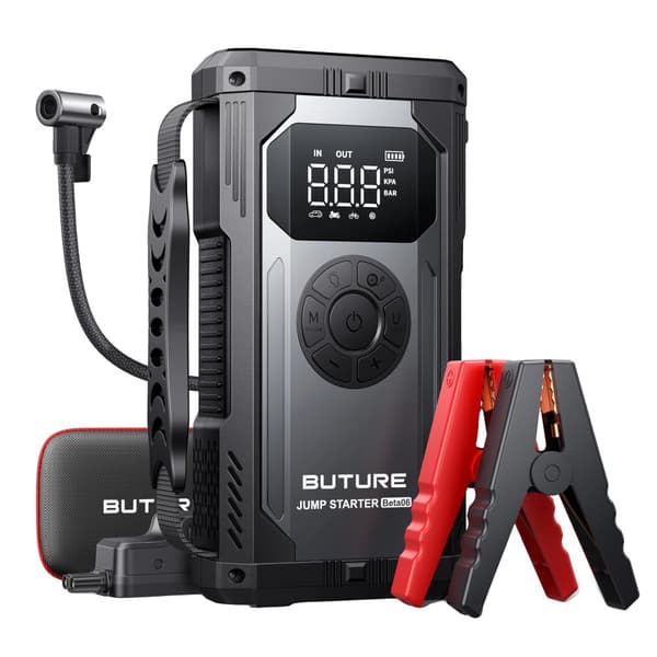 Bærbar Bil Jump Starter, Spidsstrøm, Integreret Luftkompressor,4000A