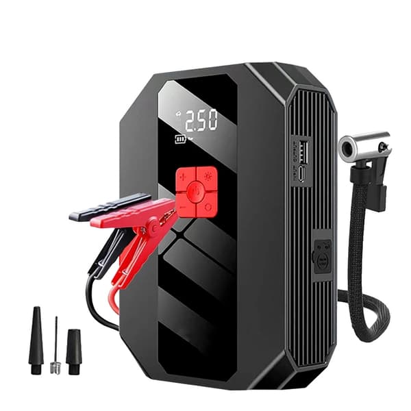 Bilstartare, upp till 5,0L bensinmotor, LED-ljusegenskap,svart