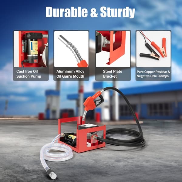 Diesel-siirtopumppu, 200W teho, 45L/min virtausnopeus, kompakti ja kannettava muotoilu