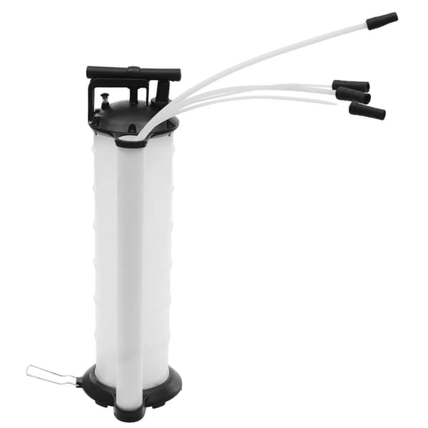 Olieudvindingspumpe, 6,8L kapacitet, 4 slangeindstillinger,HVID