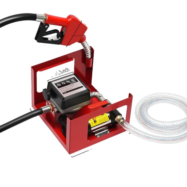 Selvprimende dieselpumpe, 60L/min maksimal gennemstrømning, holdbar støbejernskonstruktion,EU, 12V 40L min150W, 220V