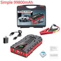 Miniatyrbillede 2 af 2: Bærbar Bil Jump Starter, 99800mAh Kapacitet, 5000A Spidstrøm,Enkel