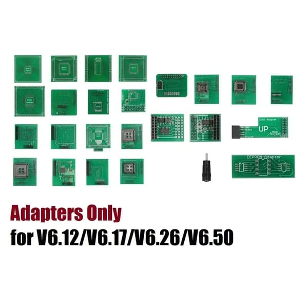 X-PROG ECU Programmer Adaptrar, CE-certifierade, kompatibla med V6.12/V6.17/V6.26/V6.50,Endast adaptrar