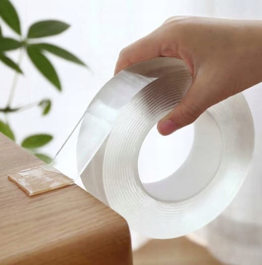 Dubbelhäftande transparent monteringstejp Scley 19mm/5m