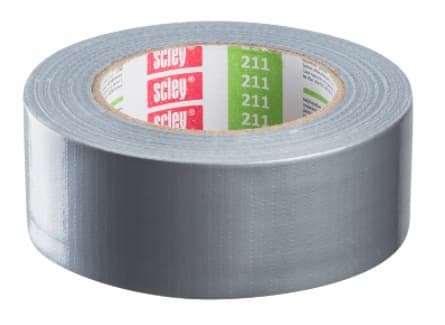 Universal stofmonteringstape 48 mm x 50 m grå
