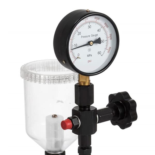 Dieselinsprutartester, Analogdisplay, 50-99 PSI Område, Kompakt Urstorlek