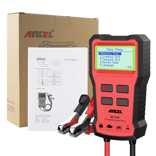 Bilbatteri Tester, 12V Batterianalyser, Start- og Opladningskredsløbstest, BST100
