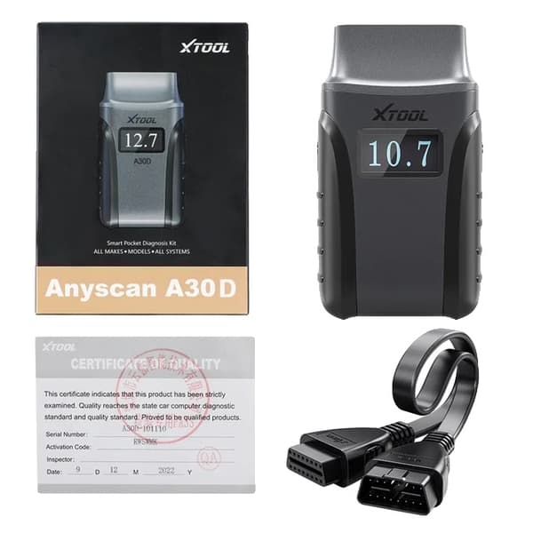 Auton diagnoosityökalut, kaikki järjestelmän kattavuus, Bluetooth-skanneri, XTOOL A30D