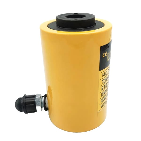 20 Ton Hydraulisk Cylinder Jack, 50mm Stempel Slag, Holdbar Metal Konstruktion,Gul