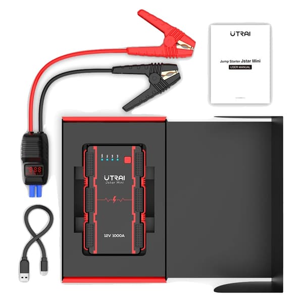 Hoppstartare Power Bank, Bärbar Laddare, Nöd Booster, 1000A Jstar Mini
