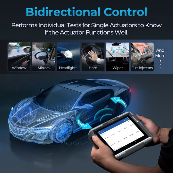 OBD2 Trådlös Skanner, Alla System Bi-Directionell Diagnostik, Gratis Uppgradering Kontroll, ArtiDiag900 Lite