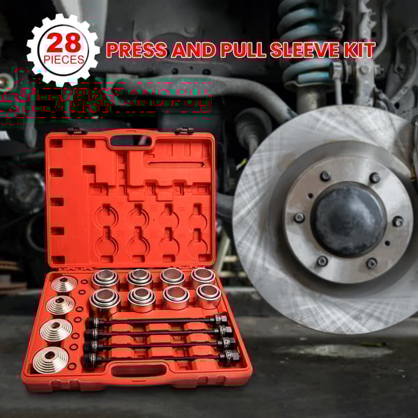 Bush Bearing Tool Set, Universal Application, Press och Pull Sleeve Removal
