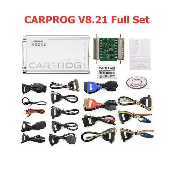 CARPROG V821, Online Drift, Støtte til de fleste køretøjsmodeller, V821 Fuld Sæt