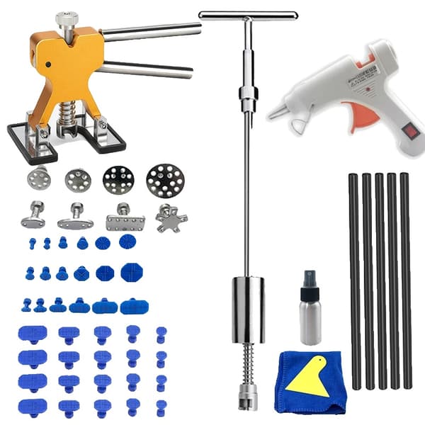 Bil Bulker Kit, Malingfri Reparation, Metal Hammer & Sugkop Håndværktøj,Sæt 4