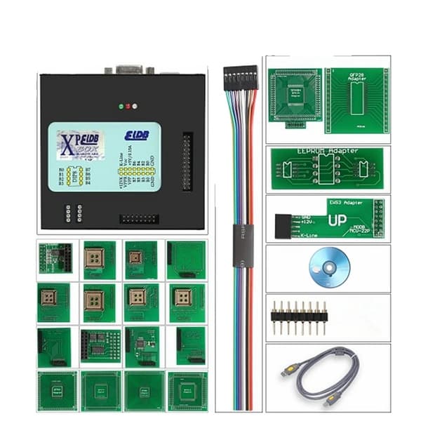 Bil ECU-programmerare, Metallboxdesign, Fullt stöd för adaptrar