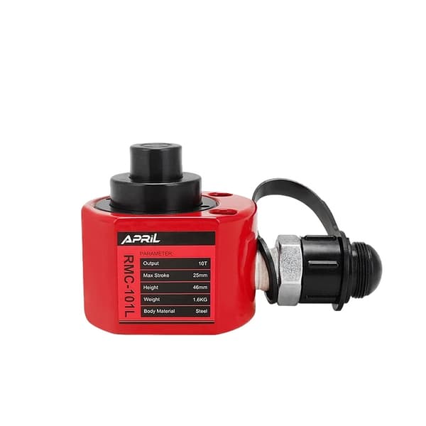Hydraulisk cylinder med kapacitet på 10T, precision arbetsresor på 21mm, anpassningsbar design.