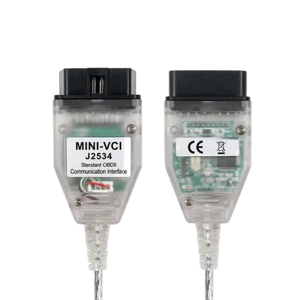 Toyota MINI VCI Diagnostisk Kabel, V1800008 Version, FT232RL Gränssnitt, Mini VCI-kabel
