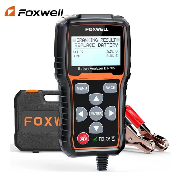 Auton akkutesteri, raskas kuorma-auto, käynnistyslatausjärjestelmän testaus, FOXWELL BT705