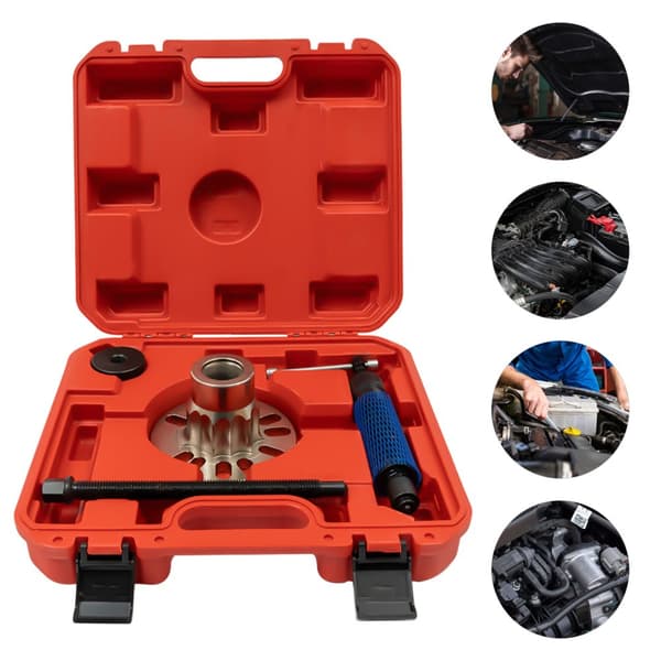 Hydraulisk Hjulafmonteringsværktøj, 10T Tryk, Ergonomisk Håndtag,RØD FARVE