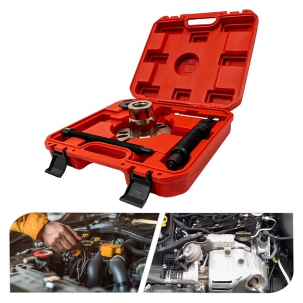 Hydraulisk Hjulafmonteringsværktøj, 10T Tryk, Ergonomisk Håndtag,RØD FARVE