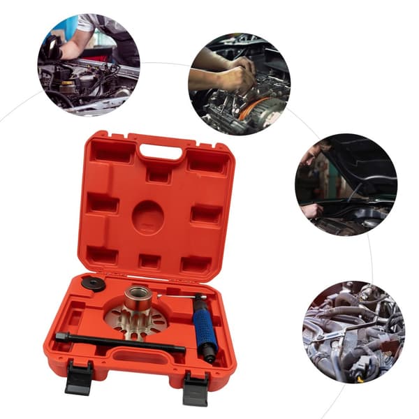 Hydraulisk Hjulafmonteringsværktøj, 10T Tryk, Ergonomisk Håndtag,RØD FARVE