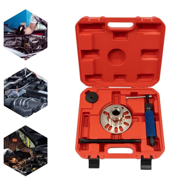 Hydraulisk Hjulafmonteringsværktøj, 10T Tryk, Ergonomisk Håndtag,RØD FARVE