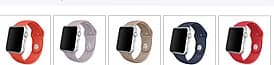 Sportigt silikon klockarmband till Apple watch 42 mm. M/L