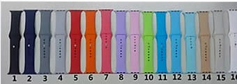 Sportigt silikon klockarmband till Apple watch 42 mm. M/L