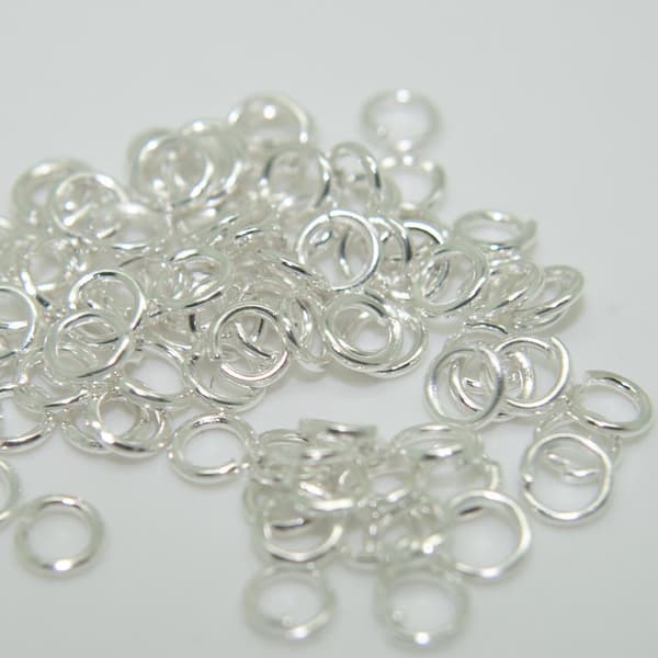 300 st Motringar 4mm bindringar jump ring Silver