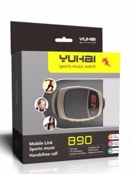 Sportklocka med minihögtalare och Fm radio  B90