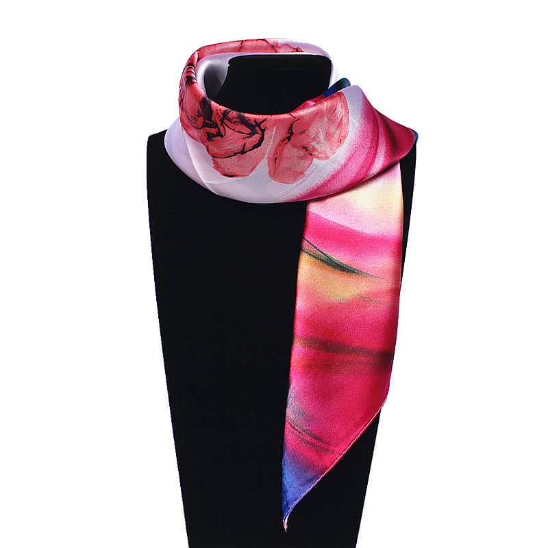 Scarf / Sjal Chinese Lotus Flower