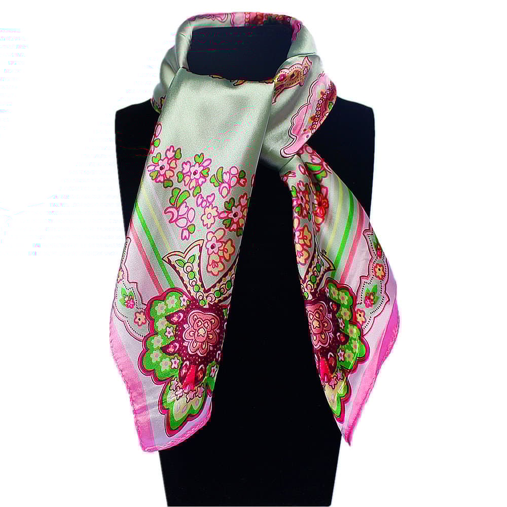 Scarf / Sjal Green Cashew