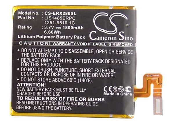 Batteri för Sony Ericsson LIS1485ERPC 1840mAh