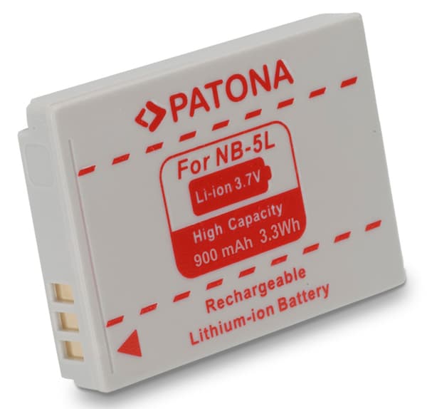 Batteri för Canon NB-5L 900mAh 3.7V