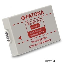 Batteri för Canon BP-110 950mAh 3.7V