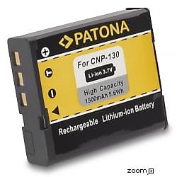 Batteri för Casio NP-130 1500mAh 3.7V