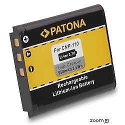 Batteri för Casio NP-110 NP-160 950mAh 3.7V