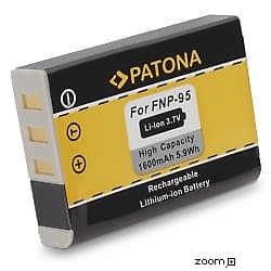 Batteri för Fuji NP-95 1600mAh 3.7V