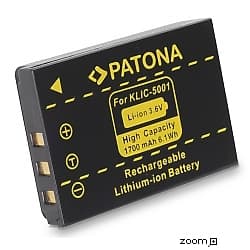 Batteri för Kodak Klic 5001 1700mAh 3.6V