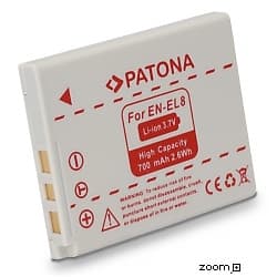 Batteri för Nikon EN-EL8 600mAh 3.7V