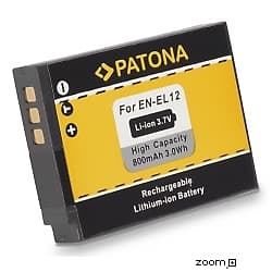 Batteri för Nikon EN-EL12 800mAh 3.7V