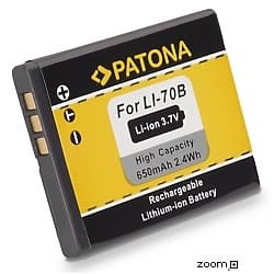 Batteri för Olympus Li-70b 650mAh 3.7V